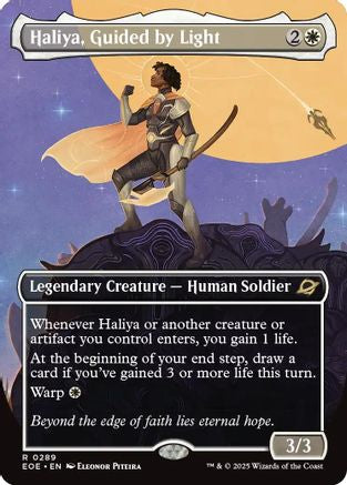 Haliya, Guided by Light (Borderless) (EOE-289) - Edge of Eternities - for just $1.60! 