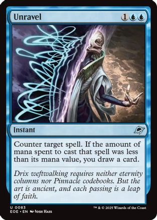 Unravel (EOE-083) - Edge of Eternities - for just $0.03! 
