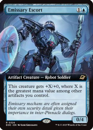 Emissary Escort (Extended Art) (EOE-326) - Edge of Eternities Foil - for just $0.09! 