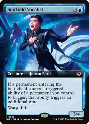 Starfield Vocalist (Extended Art) (EOE-328) - Edge of Eternities Foil - for just $0.81! 