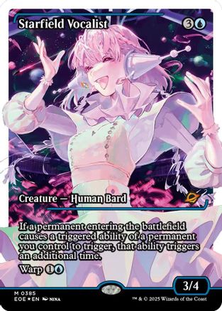 Starfield Vocalist (Showcase) (Fracture Foil) (EOE-385) - Edge of Eternities Foil - for just $57.15! 