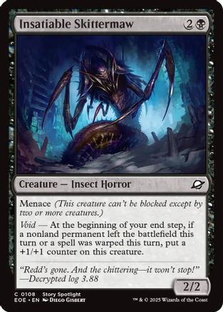 Insatiable Skittermaw (EOE-108) - Edge of Eternities - for just $0.01! 