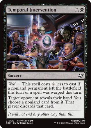 Temporal Intervention (EOE-120) - Edge of Eternities Foil - for just $0.03! 