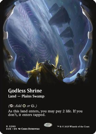 Godless Shrine (Borderless) (EOE-280) - Edge of Eternities - for just $3.79! 