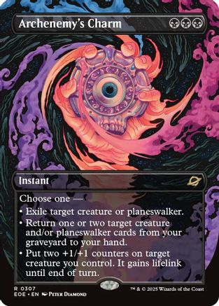 Archenemy's Charm (Borderless) (EOE-307) - Edge of Eternities Foil - for just $1.32! 