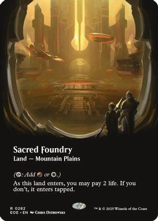 Sacred Foundry (Borderless) (EOE-282) - Edge of Eternities Foil - for just $4.09! 