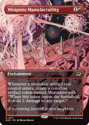 Weapons Manufacturing (Borderless) (EOE-311) - Edge of Eternities Foil - for just $2.38! 