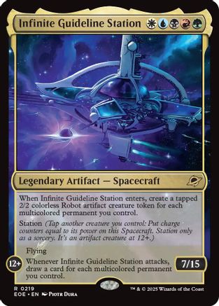 Infinite Guideline Station (EOE-219) - Edge of Eternities Foil - for just $0.10! 