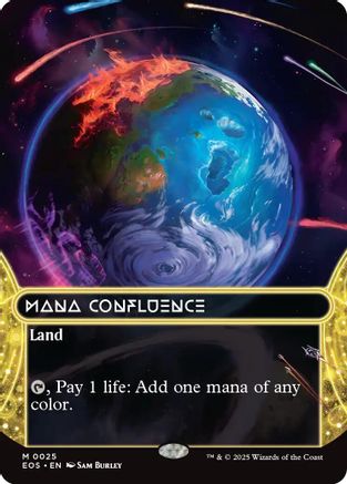 Mana Confluence (0025) (Borderless) (EOS-025) - Edge of Eternities: Stellar Sights Foil - for just $15.36! 