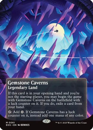 Gemstone Caverns (0061) (Borderless) (EOS-061) - Edge of Eternities: Stellar Sights Foil - for just $28.01! 