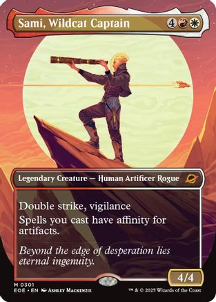 Sami, Wildcat Captain (Borderless) (EOE-301) - Edge of Eternities - for just $1.46! 