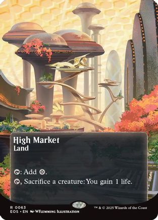 High Market (0063) (Borderless) (EOS-063) - Edge of Eternities: Stellar Sights Foil - for just $1.80! 