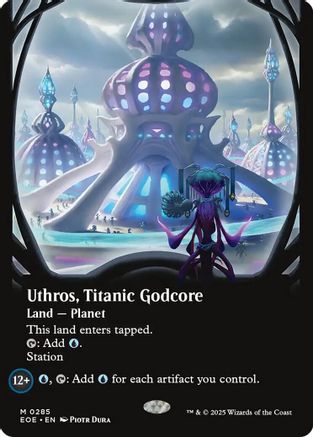 Uthros, Titanic Godcore (Borderless) (EOE-285) - Edge of Eternities Foil - for just $4.58! 