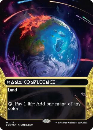 Mana Confluence (0115) (Borderless) (Galaxy Foil) (EOS-115) - Edge of Eternities: Stellar Sights Foil - for just $40.45! 