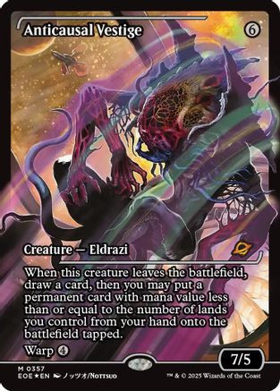 Anticausal Vestige (Showcase) (EOE-357) - Edge of Eternities Foil - for just $6.83! 