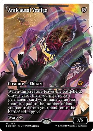 Anticausal Vestige (Showcase) (Fracture Foil) (EOE-383) - Edge of Eternities Foil - for just $27.42! 