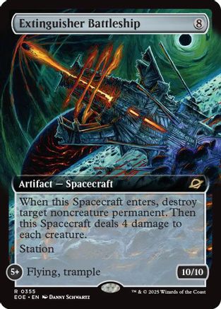 Extinguisher Battleship (Extended Art) (EOE-355) - Edge of Eternities Foil - for just $0.58! 