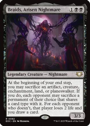 Braids, Arisen Nightmare (EOC-082) - Commander: Edge of Eternities - for just $0.90! 