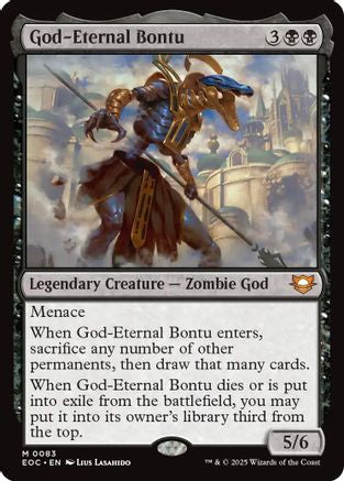 God-Eternal Bontu (EOC-083) - Commander: Edge of Eternities - for just $0.10! 