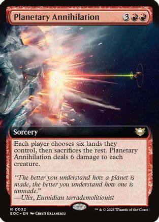 Planetary Annihilation (Extended Art) (EOC-032) - Commander: Edge of Eternities - for just $0.09! 