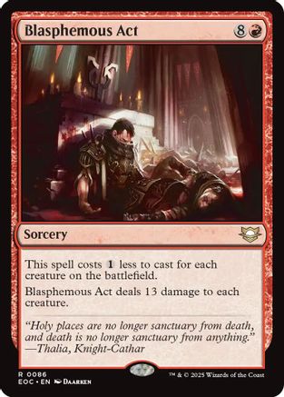 Blasphemous Act (EOC-086) - Commander: Edge of Eternities - for just $0.41! 