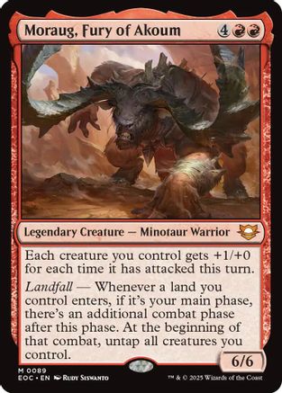 Moraug, Fury of Akoum (EOC-089) - Commander: Edge of Eternities - for just $0.58! 