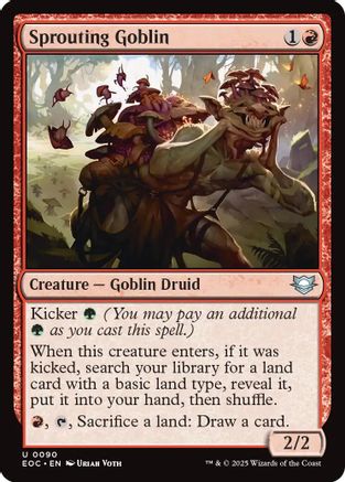 Sprouting Goblin (EOC-090) - Commander: Edge of Eternities - for just $0.05! 