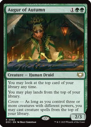 Augur of Autumn (EOC-092) - Commander: Edge of Eternities - for just $0.11! 