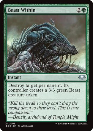 Beast Within (EOC-093) - Commander: Edge of Eternities - for just $0.15! 