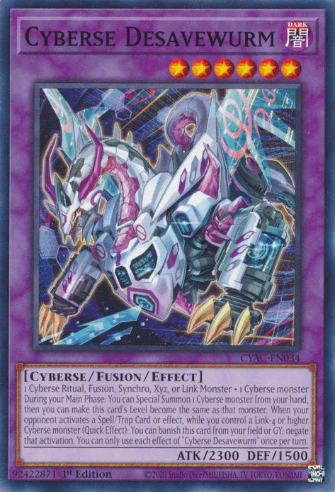 Cyberse Desavewurm [CYAC-EN034] Common - for just $0.10! 