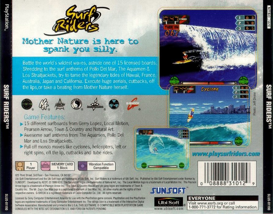 Surf Riders – PlayStation 1 (PS1) - for just $5.99! 