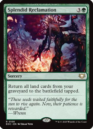 Splendid Reclamation (EOC-108) - Commander: Edge of Eternities - for just $0.14! 