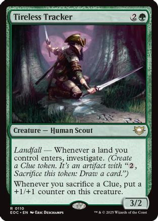 Tireless Tracker (EOC-110) - Commander: Edge of Eternities - for just $0.10! 