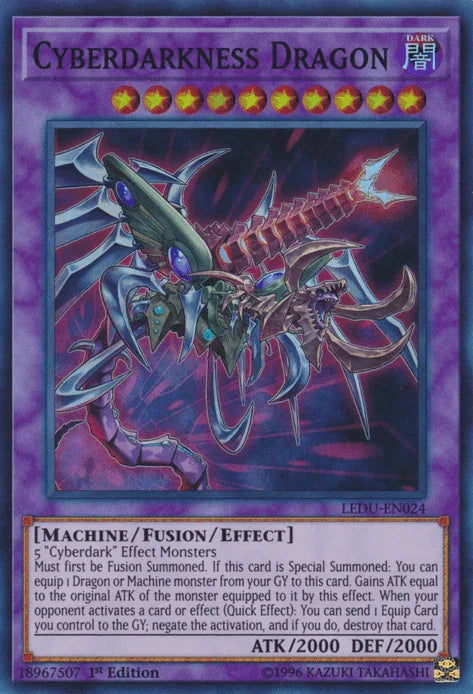 Cyberdarkness Dragon [LEDU-EN024] Super Rare - for just $1.25! 