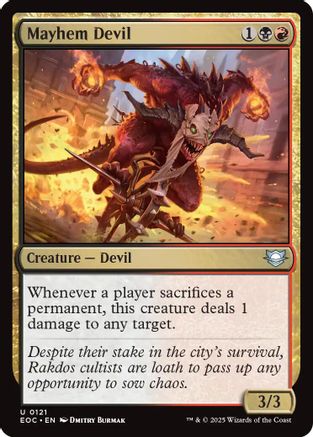 Mayhem Devil (EOC-121) - Commander: Edge of Eternities - for just $0.08! 