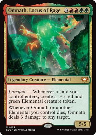 Omnath, Locus of Rage (EOC-123) - Commander: Edge of Eternities - for just $0.10! 
