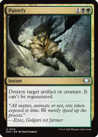 Putrefy (EOC-124) - Commander: Edge of Eternities - for just $0.07! 