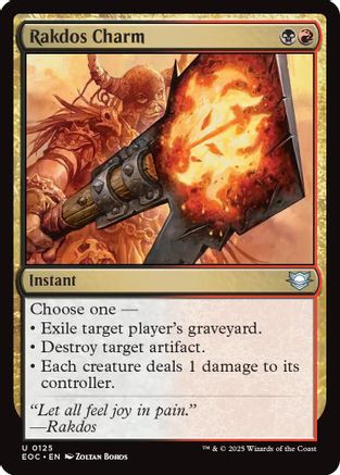 Rakdos Charm (EOC-125) - Commander: Edge of Eternities - for just $0.12! 