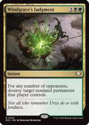 Windgrace's Judgment (EOC-129) - Commander: Edge of Eternities - for just $0.06! 