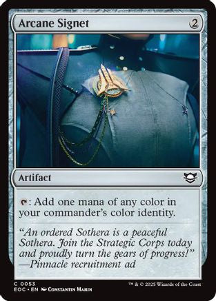 Arcane Signet (EOC-053) - Commander: Edge of Eternities - for just $0.11! 