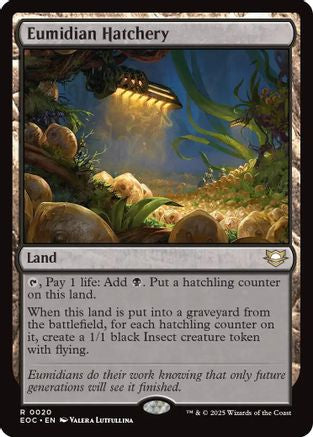 Eumidian Hatchery (EOC-020) - Commander: Edge of Eternities - for just $0.11! 