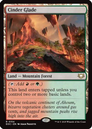 Cinder Glade (EOC-154) - Commander: Edge of Eternities - for just $0.06! 