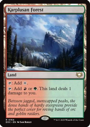 Karplusan Forest (EOC-164) - Commander: Edge of Eternities - for just $0.12! 