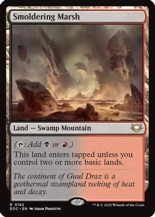 Smoldering Marsh (EOC-182) - Commander: Edge of Eternities - for just $0.10! 