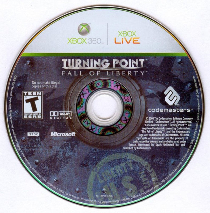 Turning Point Fall of Liberty – Xbox 360 (X360) - for just $10.99! 