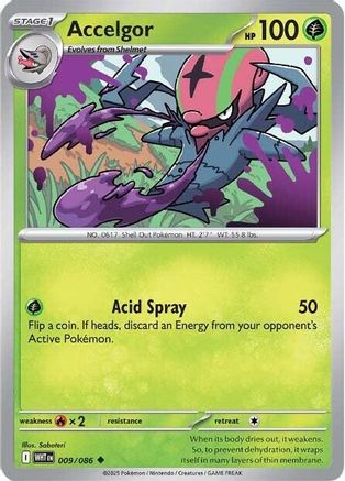 Accelgor 009/086 - SV White Flare Reverse Holofoil - for just $0.10! 