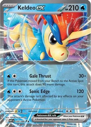 Keldeo ex 030/086 - SV White Flare Holofoil - for just $0.23! 