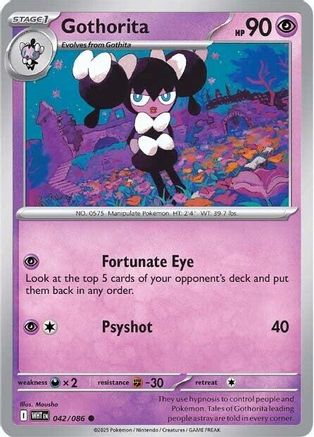 Gothorita 042/086 - SV White Flare Reverse Holofoil - for just $0.05! 