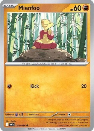 Mienfoo 052/086 - SV White Flare Reverse Holofoil - for just $0.08! 