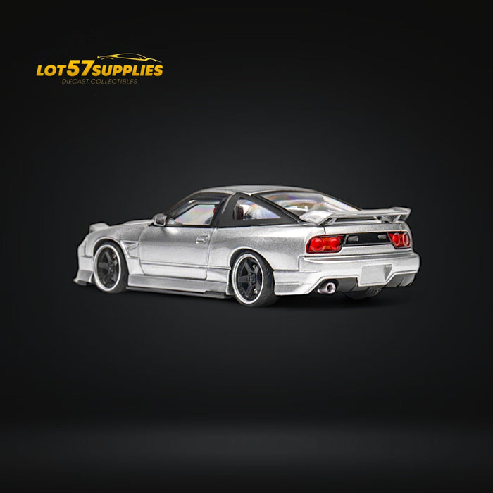 MicroTurbo Custom 180SX Miyabi 180SX Metallic Silver 1:64 - for just $44.99! 